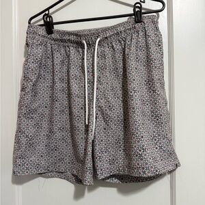 Goodfellow & Co Blue and Cream Patterned Shorts
